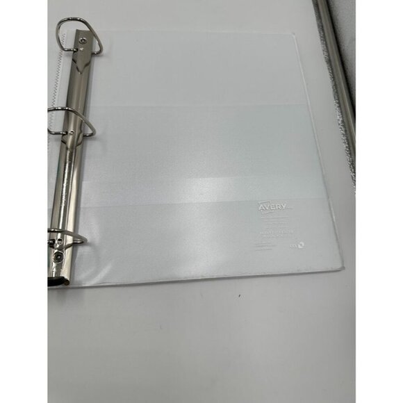 (2) Heavy Duty Staples and Avery 3 Ring Binders 1 1/2 " and 2" Blue and White - Picture 8 of 15